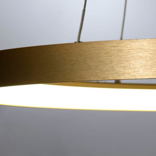 LED PENDANT 48W ALASKA 9 BRUSHED GOLD