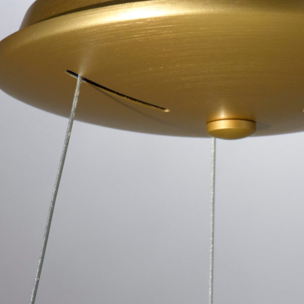 LED PENDANT 48W ALASKA 9 BRUSHED GOLD