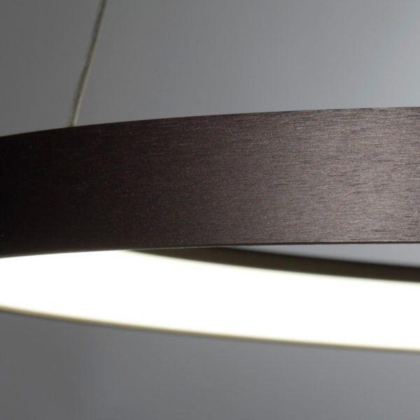 LED PENDANT 48W ALASKA 9 BRUSHED COFFEE