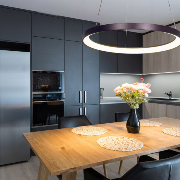 LED PENDANT 48W ALASKA 9 BRUSHED COFFEE