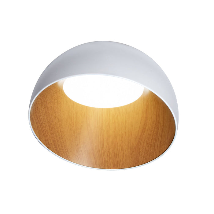 LED FLUSH MOUNT 42W LONDON WHITE + WOOD