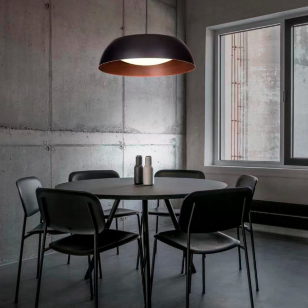 LED PENDANT 5OW NORUEGA BIG BLACK+GOLD