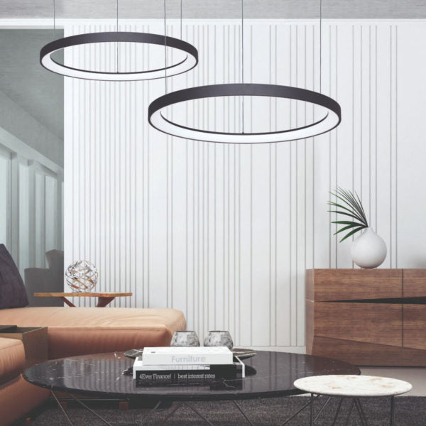 LED PENDANT 48W ALASKA 9 BLACK