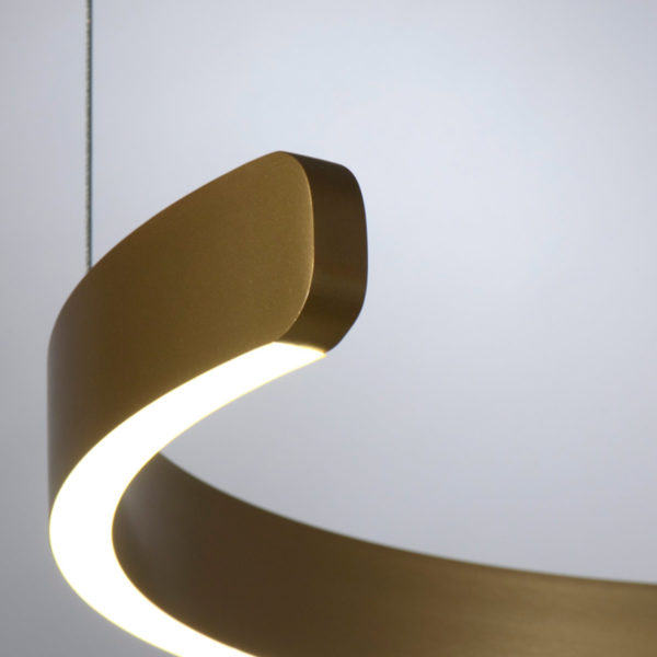 LED PENDANT 30W+30W TOKIO BRUSHED GOLD